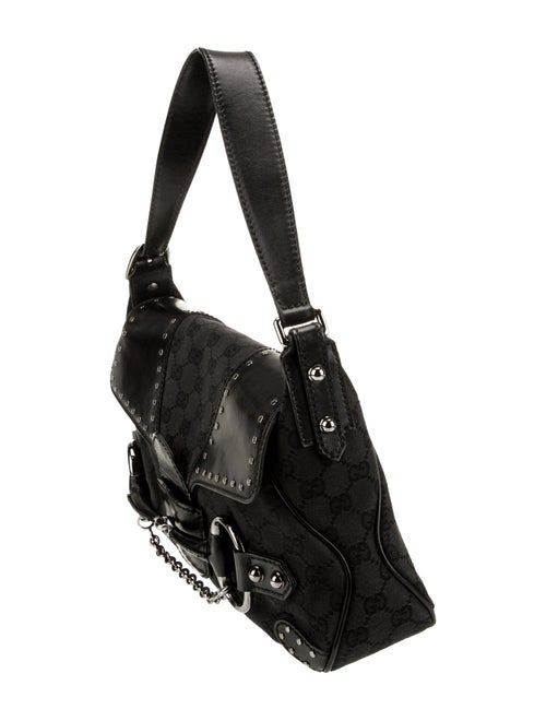 Gucci GG Canvas Horsebit Chain Small