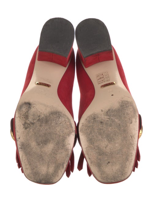 Gucci Double G Logo Suede Pumps