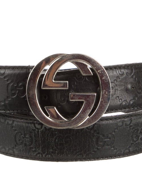 Gucci Interlocking G Logo Leather Belt