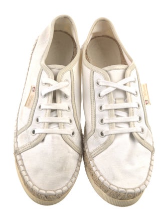 Gucci Web Accent Canvas Espadrille Sneakers