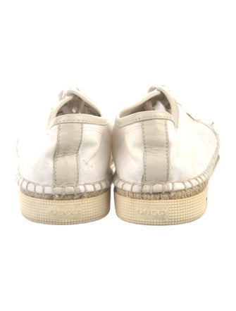 Gucci Web Accent Canvas Espadrille Sneakers