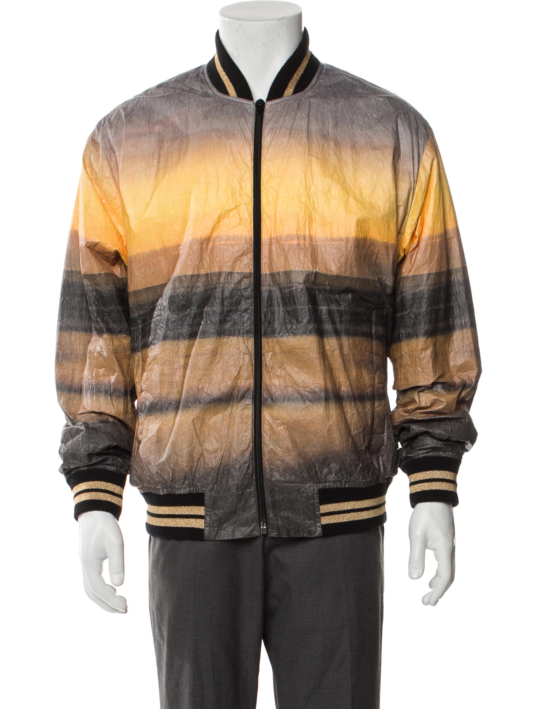 Gucci Plaid Print Bomber Jacket