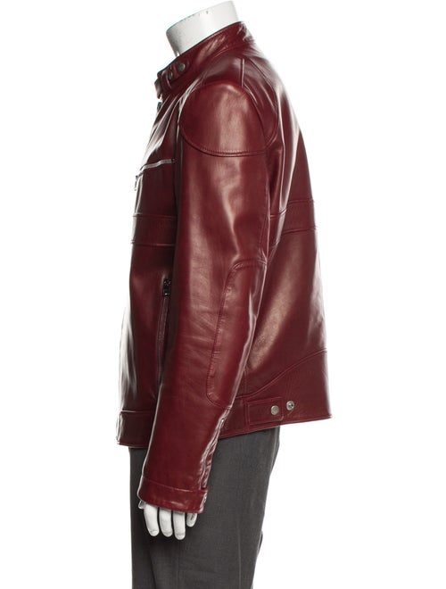 Gucci Late 2000's - Early 2010's Lamb Leather Moto Jacket