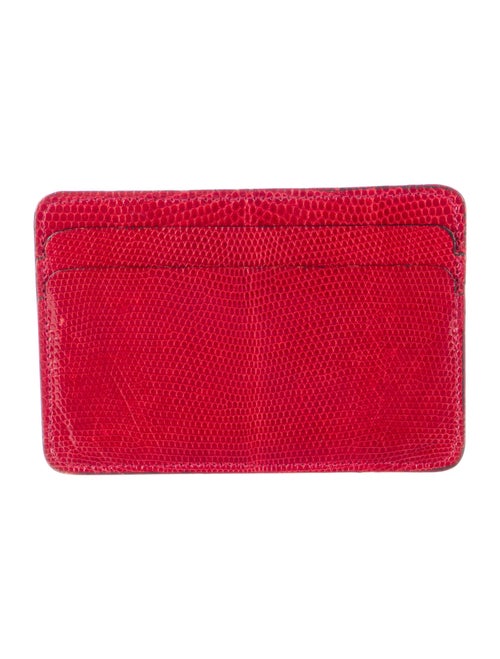 Gucci Vintage Lizard Card Holder