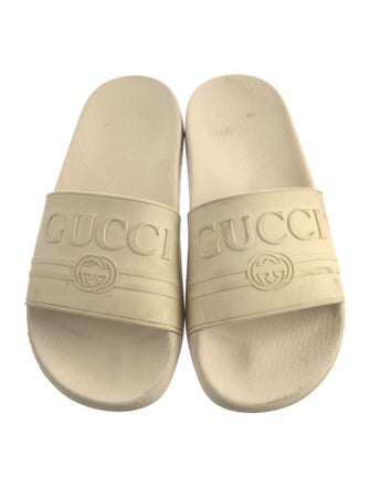 Gucci Interlocking G Logo Rubber Slides