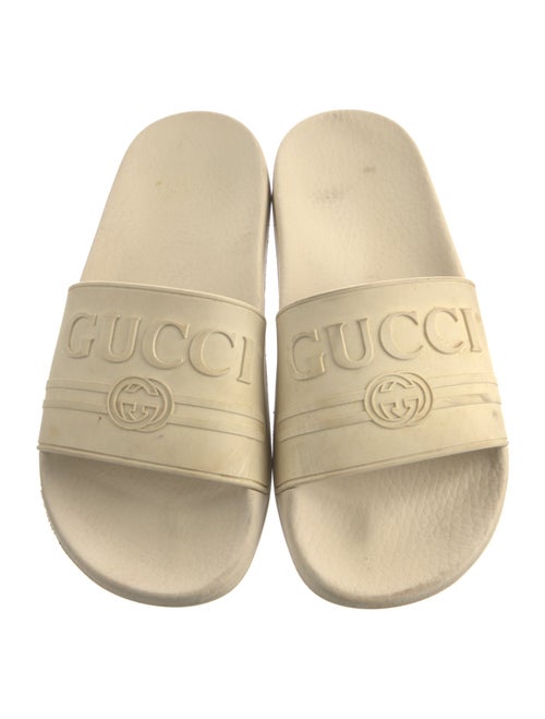 Gucci Interlocking G Logo Rubber Slides