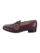 Gucci Double G Logo Leather Loafers