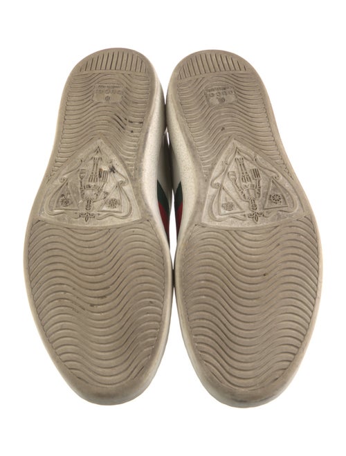 Gucci Web Accent Leather Sneakers