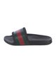 Gucci Web Accent Rubber Slides