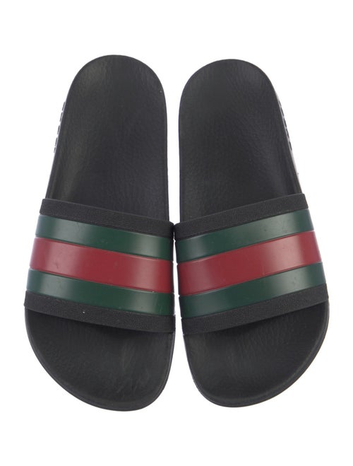Gucci Web Accent Rubber Slides