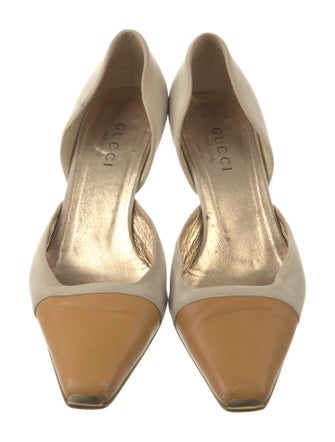 Gucci Dionysus Accent Suede D'Orsay Pumps