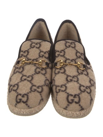 Gucci Horsebit Accent Wool Espadrilles