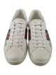 Gucci Web Accent Leather Sneakers