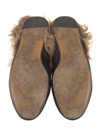 Gucci Horsebit Accent Patent Leather Mules