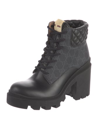 Gucci GG Supreme Combat Boots