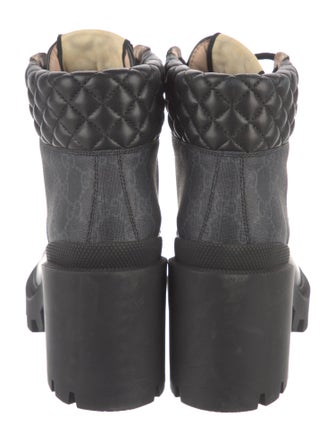 Gucci GG Supreme Combat Boots