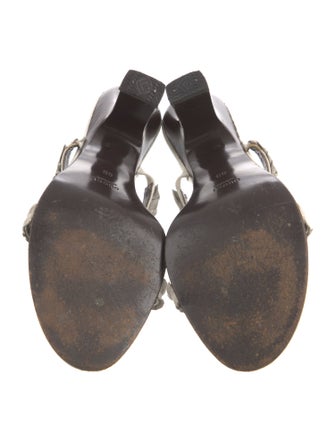 Gucci Leather Printed Slides