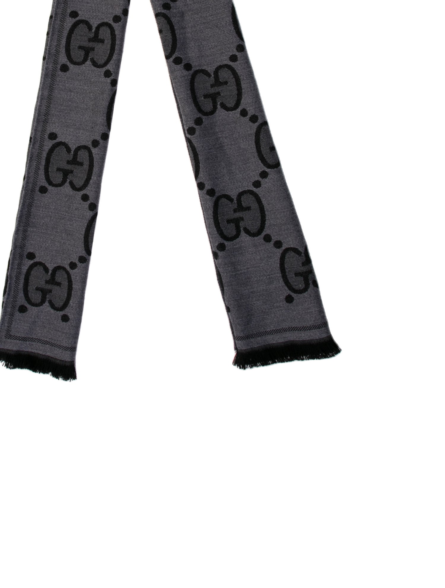 Gucci Wool GG Logo Scarf w/ Tags
