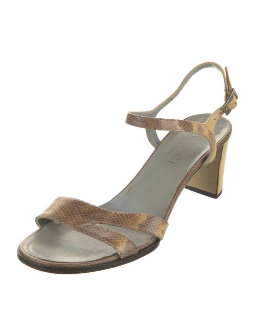 Gucci Lizard Animal Print Sandals