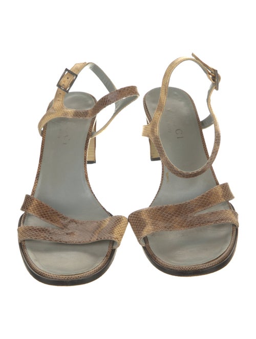 Gucci Lizard Animal Print Sandals