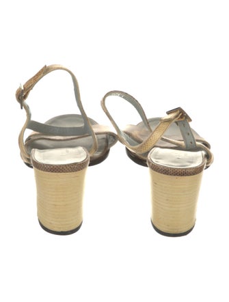 Gucci Lizard Animal Print Sandals