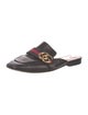 Gucci Sylvie Web Accent Leather Mules
