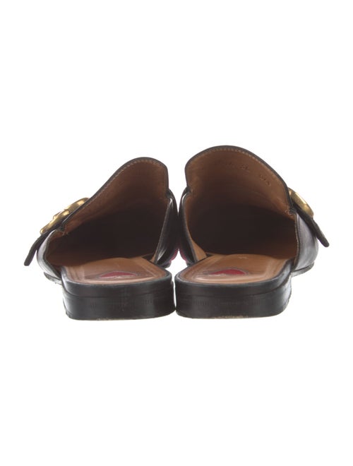 Gucci Sylvie Web Accent Leather Mules