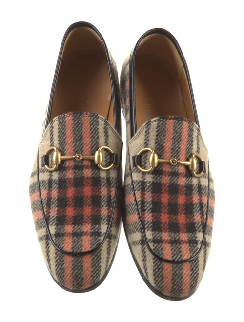 Gucci Horsebit Accent Wool Loafers