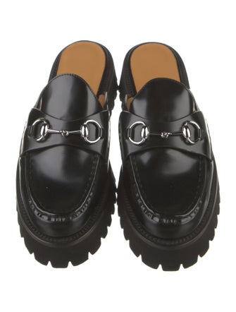 Gucci Horsebit Accent Patent Leather Mules