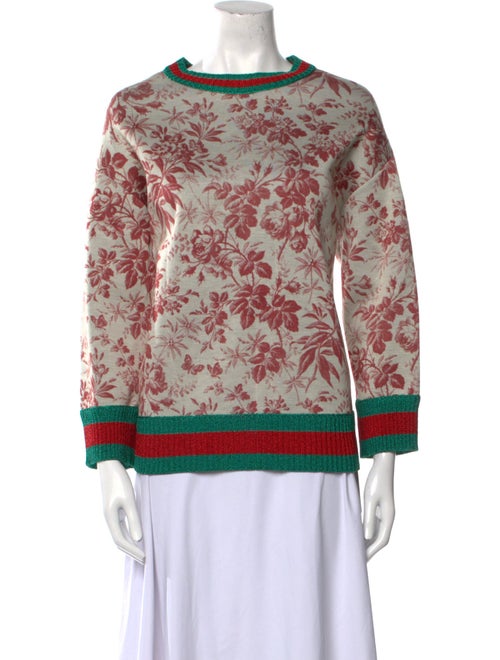 Gucci Printed Bateau Neckline Sweatshirt