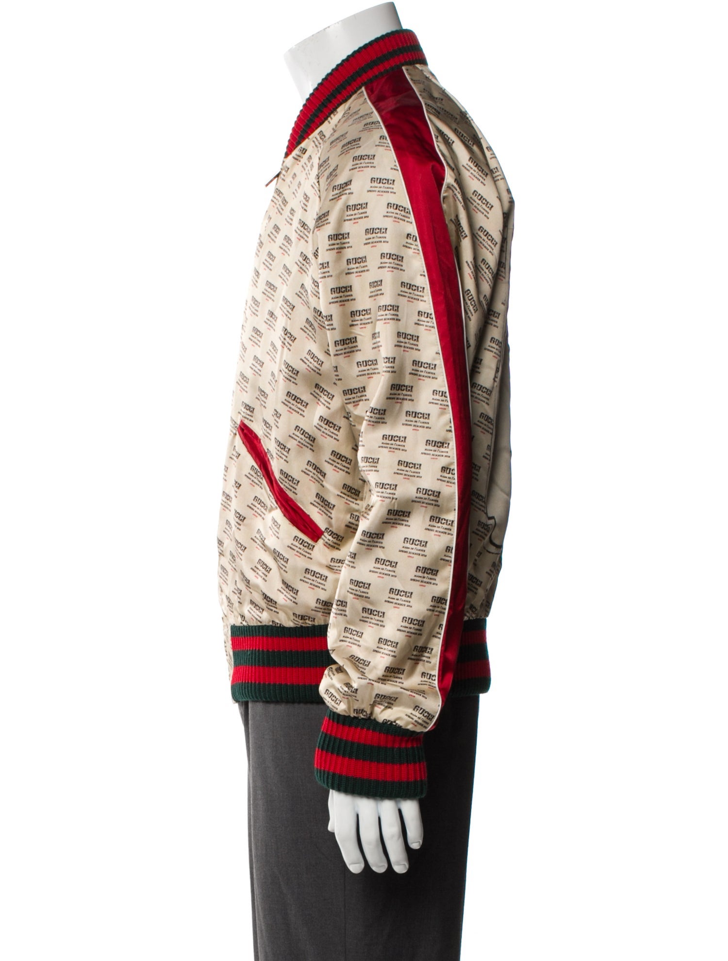 Gucci 2017 'Silk' Bomber Jacket