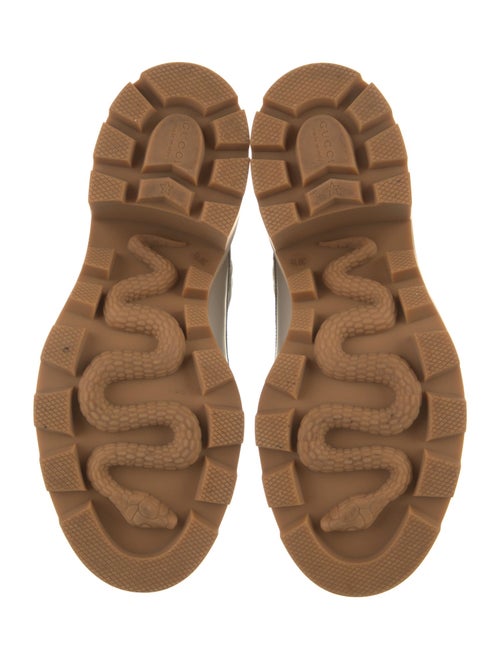 Gucci Quilted Pattern Lace-Up Boots