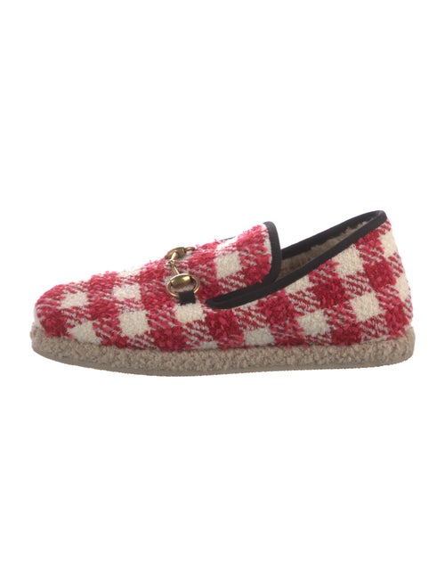 Gucci Vichy Horsebit Accent Espadrilles