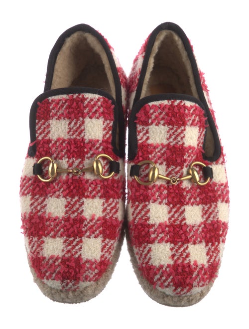 Gucci Vichy Horsebit Accent Espadrilles
