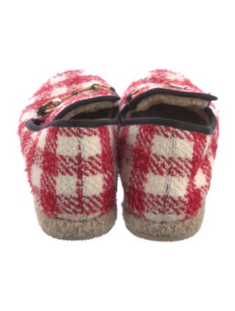 Gucci Vichy Horsebit Accent Espadrilles