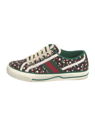 Gucci Web Accent Canvas Sneakers