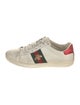Gucci Web Accent Leather Sneakers
