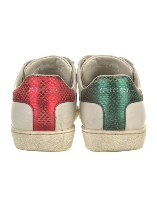 Gucci Web Accent Leather Sneakers