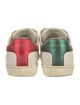 Gucci Web Accent Leather Sneakers