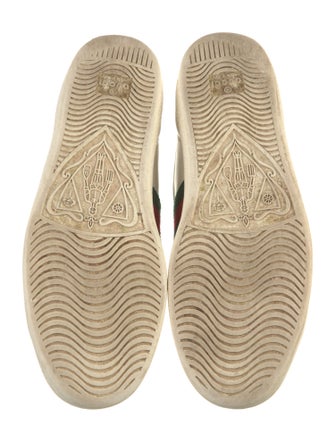 Gucci Web Accent Leather Sneakers