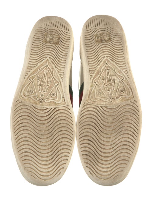 Gucci Web Accent Leather Sneakers