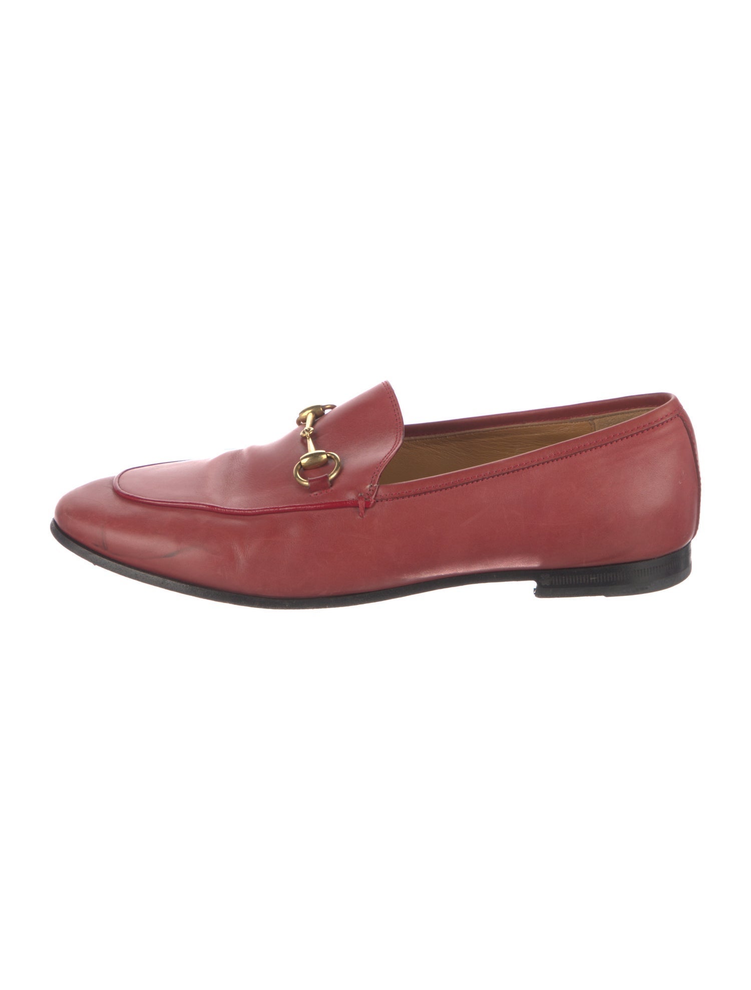 Gucci Horsebit Accent Leather Loafers