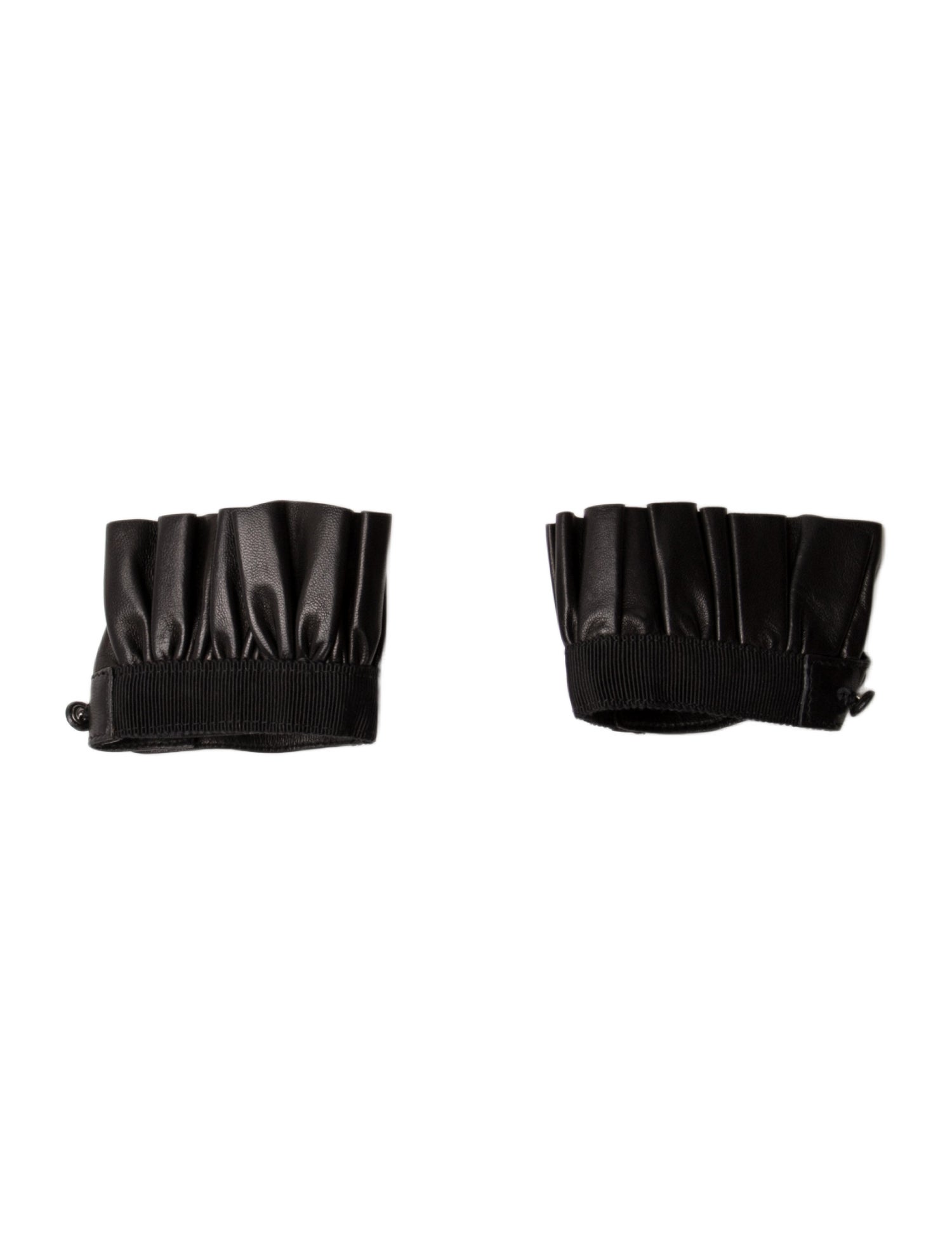 Gucci Pleated Leather Sleeve Accessory
