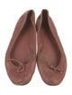 Gucci Interlocking G Logo Leather Ballet Flats