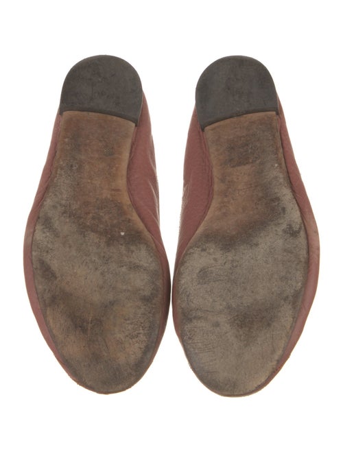 Gucci Interlocking G Logo Leather Ballet Flats