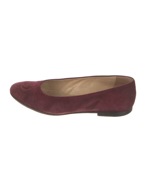 Gucci Interlocking G Logo Suede Ballet Flats
