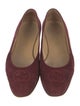 Gucci Interlocking G Logo Suede Ballet Flats