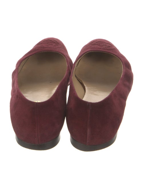 Gucci Interlocking G Logo Suede Ballet Flats