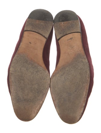 Gucci Interlocking G Logo Suede Ballet Flats