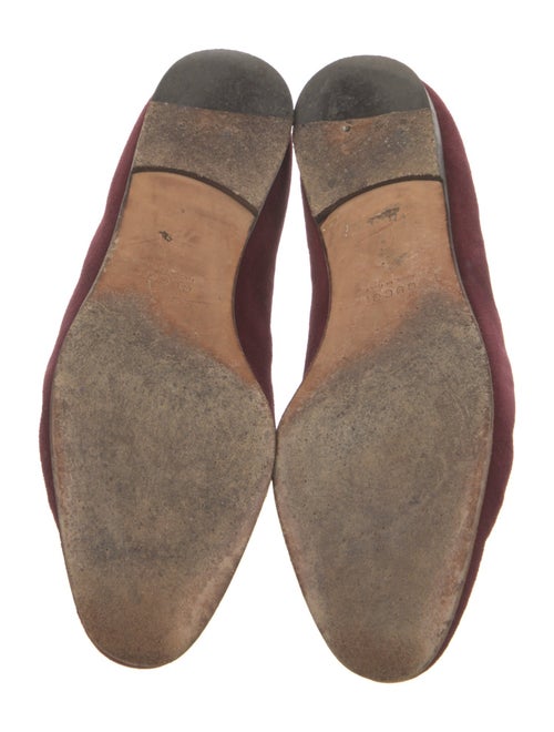 Gucci Interlocking G Logo Suede Ballet Flats